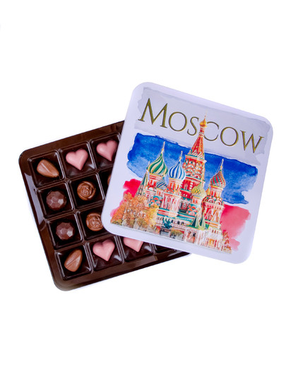  TM LORD Конфеты шоколадны MOSCOW(металлическая коробка)195г) в Прохладном
