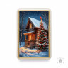  Пряник 140г новогодний  №2 Дом с ёлкой (в подарочной пластиковой упаковке)
